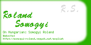 roland somogyi business card